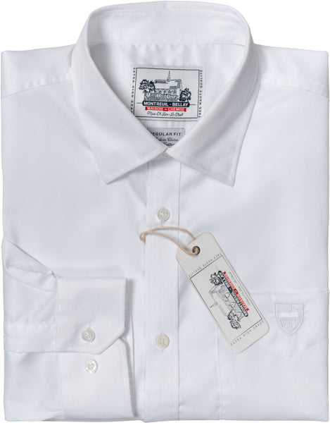 Regular Fit Spread Collar with Hidden Button
