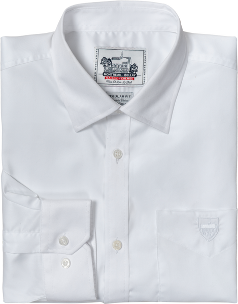 Regular Fit Spread Collar with Hidden Button