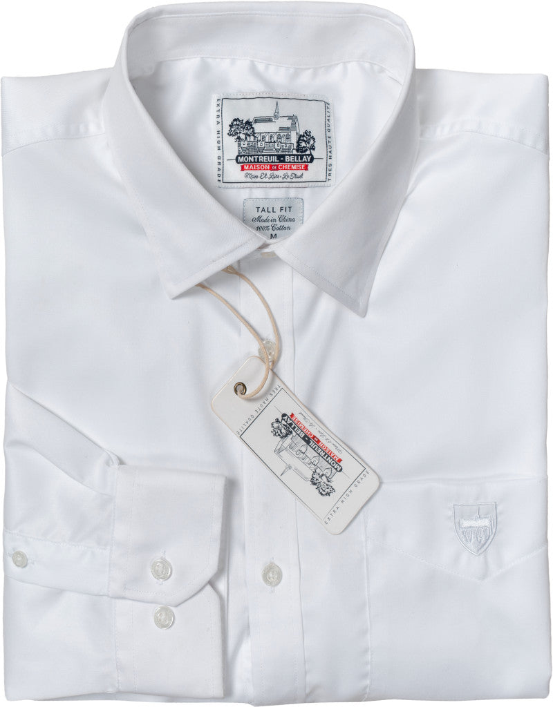 Tall Fit Spread Collar with Hidden Button